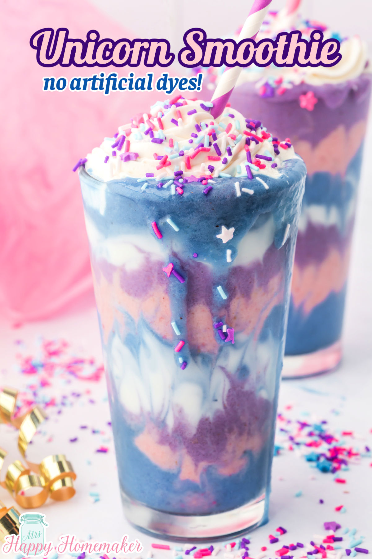 Healthy Unicorn Smoothie: The Sugar-Free Starbucks Alternative